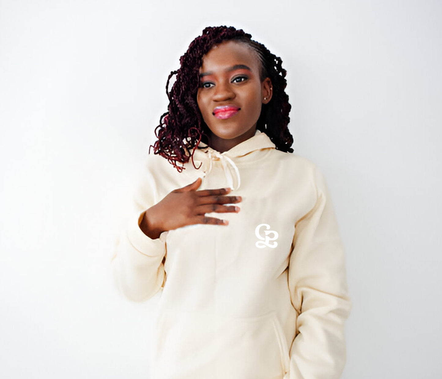 GP Logo Hoodie - Ultimate Cotton® Sweatshirt, Black, Natural, Charcoal Heather